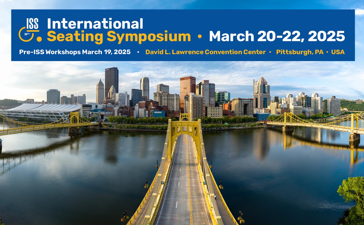 The International Seating Symposium showing Pittsburgh Skyline in the background