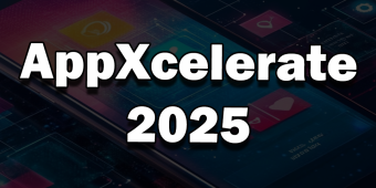 A phone overflowing with apps. Text reads AppXcelerate 2025