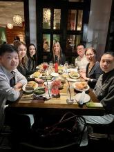 L-R:  The Accessible SmartTech Research Group was very busy at the ACRM Conference this year, but took a moment to get the team together.  Shown L-R: Zijian Huang, Paola Esquivel, Julie Faieta, Gina Novario, Mark Zhang, Dan Ding, and Wei Deng
